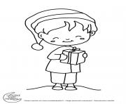 Coloriage titounis noel cadeau enfant