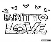 Coloriage britto love