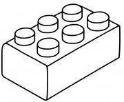 Coloriage bloc lego facile