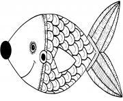 Coloriage poisson davril rouge blague