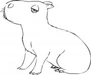 Coloriage Capybara from Encanto