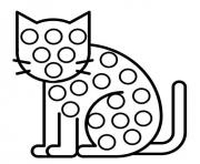 Coloriage pop it chat cat