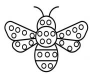 Coloriage pop it abeille