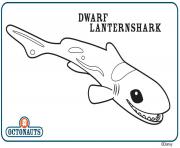 Coloriage Dwarf Lanternshark octonaute creature