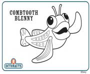 Coloriage combtooth blenny octonaute creature