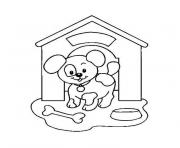 Coloriage petit chien chiot