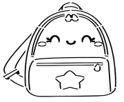 Coloriage cartable pochoir sac a dos