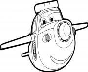 Coloriage Avion Paul de Super Wings