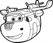 Coloriage Avion Donnie de Super Wings