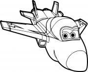 Coloriage Avion Jerome de Super Wings