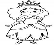 Coloriage jeune princesse timide cp facile