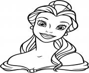 Coloriage princesse belle fille