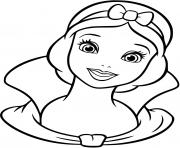 Coloriage princesse blanche fille