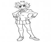 Coloriage Mina Ashido from My Hero Academia