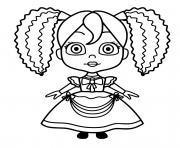 Coloriage poupee poppy playtime