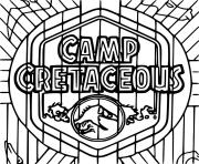 Coloriage jurassic world la colo du cretace camp cretaceous