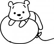 Coloriage winnie ourson kawaii disney