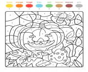 Coloriage citrouille magique pour feter halloween