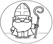 Coloriage saint nicolas maternelle