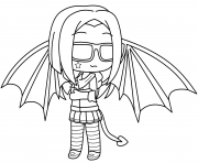 Coloriage Gacha Life Anime Girl Succubus