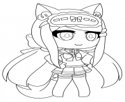 Coloriage Gacha Life bad girl