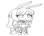 Coloriage Gacha Life lapin