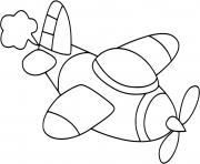 Coloriage avionneur facile