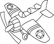 Coloriage avion de chasse americain