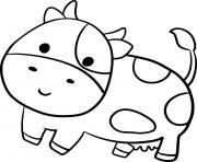 Coloriage vache maternelle animaux de la ferme