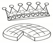 Coloriage galette des rois