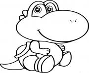 Coloriage bebe Yoshi kawaii mignon