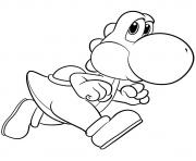 Coloriage yoshi course