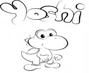 Coloriage bebe Yoshi