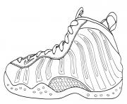 Coloriage basket nike facile