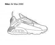 Coloriage basket nike air max 2090