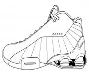 Coloriage nike basket jordan