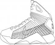 Coloriage basket nike nba basketball