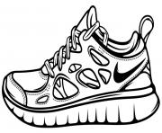 Coloriage basket nike sport