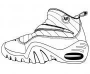 Coloriage basket nike air nba