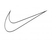 Coloriage logo nike