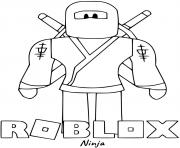 Coloriage Roblox Ninja