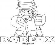 Coloriage Roblox Magician