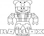 Coloriage Roblox Thinknoodles