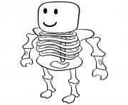 Coloriage Roblox Skeleton