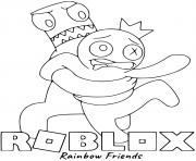 Coloriage Roblox Rainbow Friends Blue