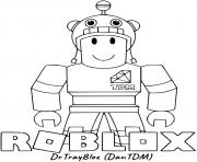 Coloriage Roblox Drtrayblox Dantdm