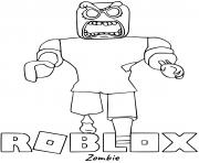 Coloriage Roblox Zombie