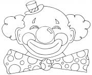 Coloriage clown de carnaval