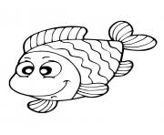 Coloriage poisson facile 2