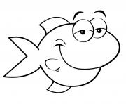 Coloriage poisson facile maternelle malin